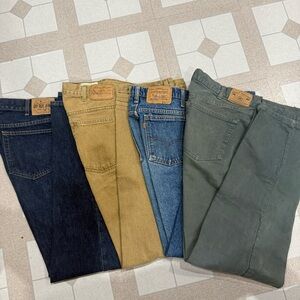 Lot Of Mens Denim Jeans 2Gap/Vntg 550 Levis/Eddie Bauer Size 38/Lenght 30-34